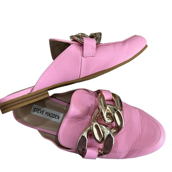 Steve Madden Women’s 7.5 Kiki Vegan Slip On Barbie Pink Loafer Shoes - Picture 4 of 7